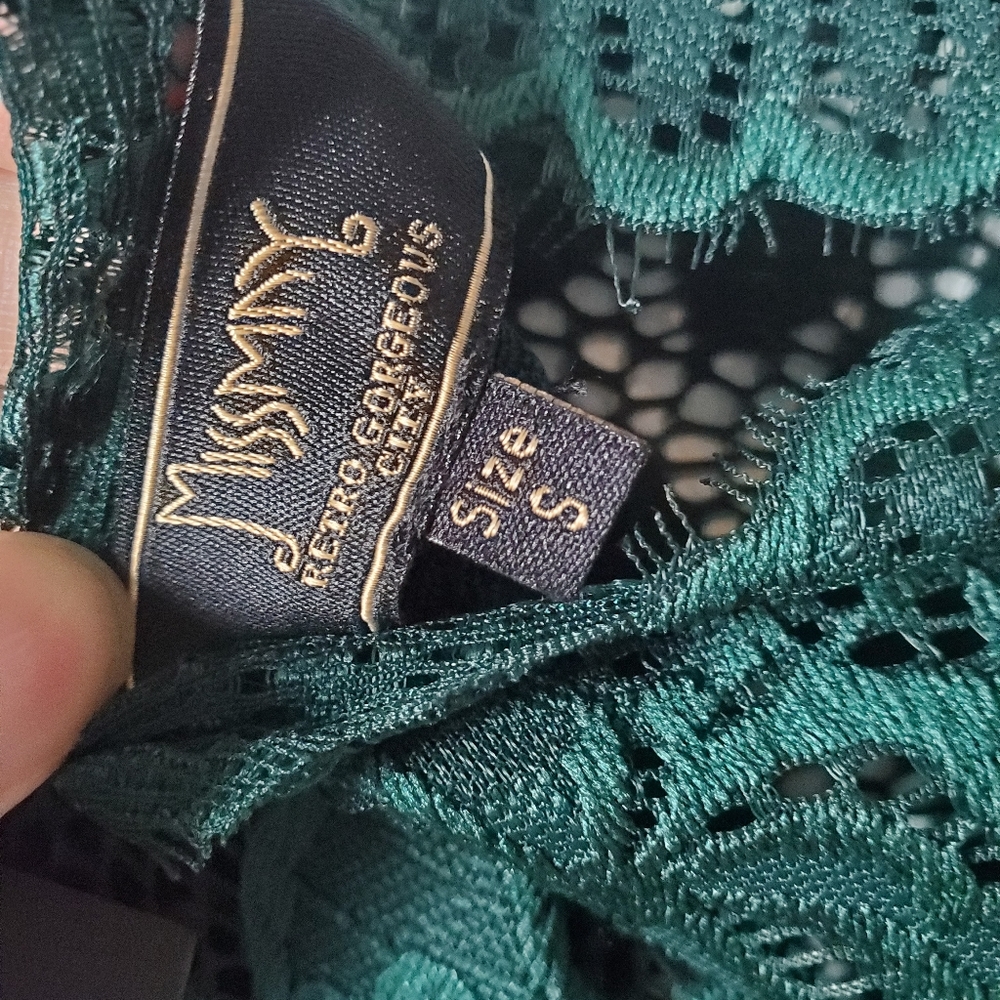 Lace green Missmay dress NWT - Picture 5 of 9